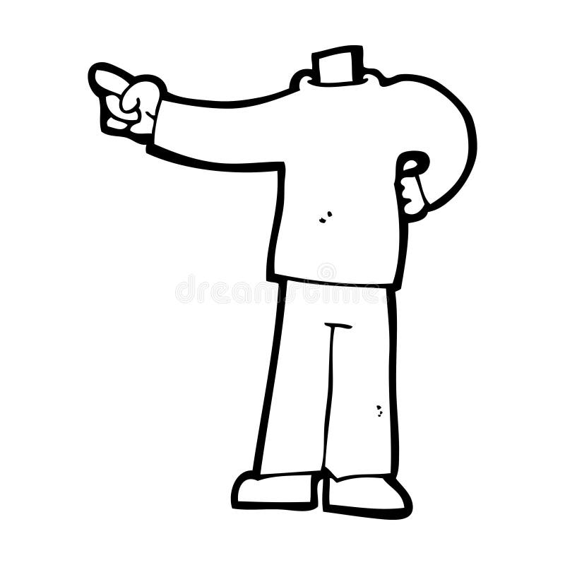 cartoon pointing body (mix and match cartoons or add own photos)