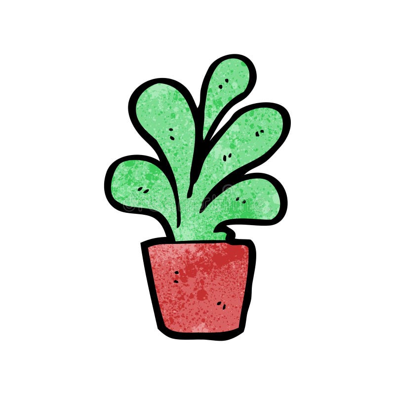 cartoon pot plant