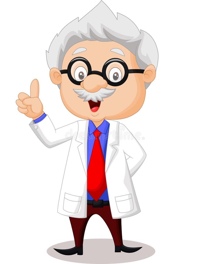 Cartoon Professor Thinking Stock Vector - Image: 45726627