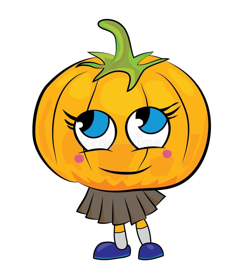 Cartoon Pumpkin Character Stock Illustration Image 42476513