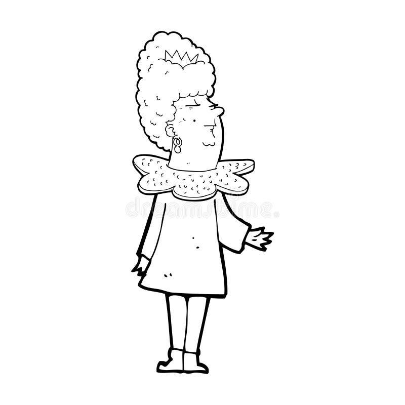 Cartoon queen stock illustration. Illustration of design 37025492