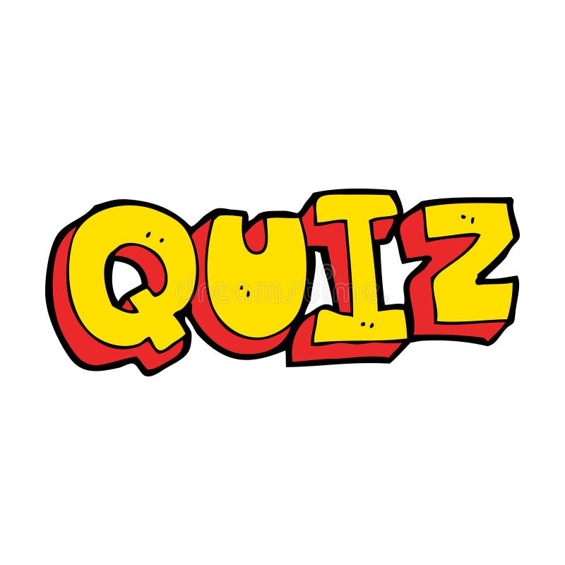 cartoon quiz sign