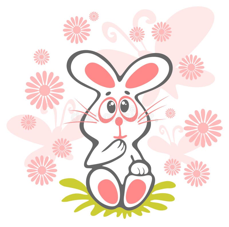 Cartoon rabbit