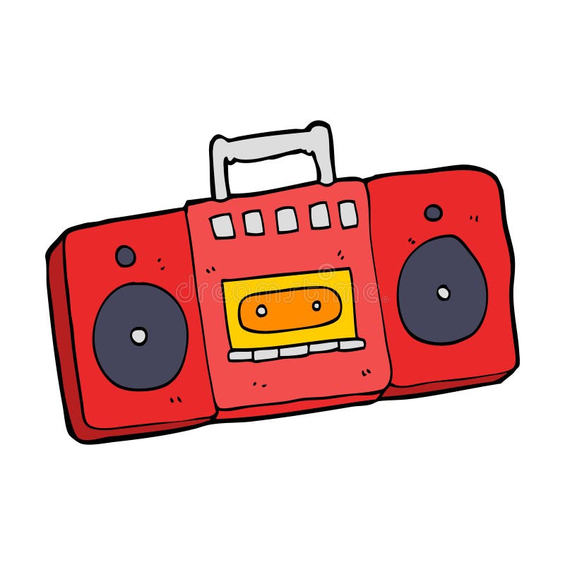 cartoon radio cassette player