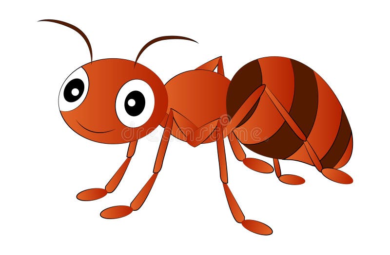 Cartoon Red Ant Clip Art stock vector. Illustration of science - 84710649