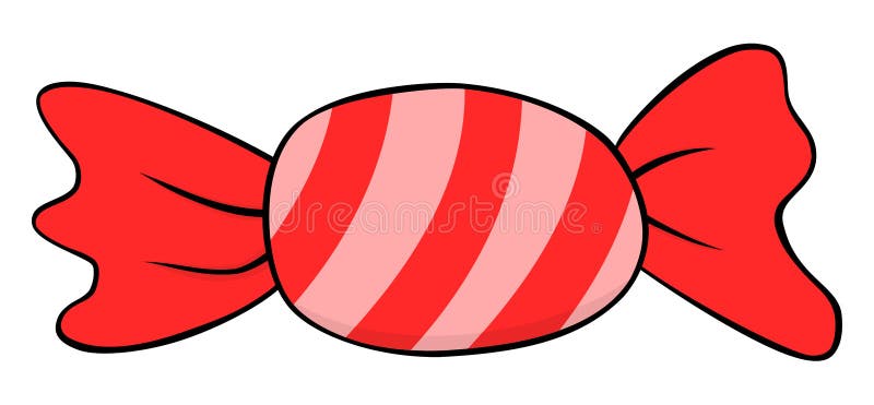 Cartoon Red Candy Icon. Sweet Vector Illustration Isolated on White Stock  Vector - Illustration of graphic, clipart: 188486056