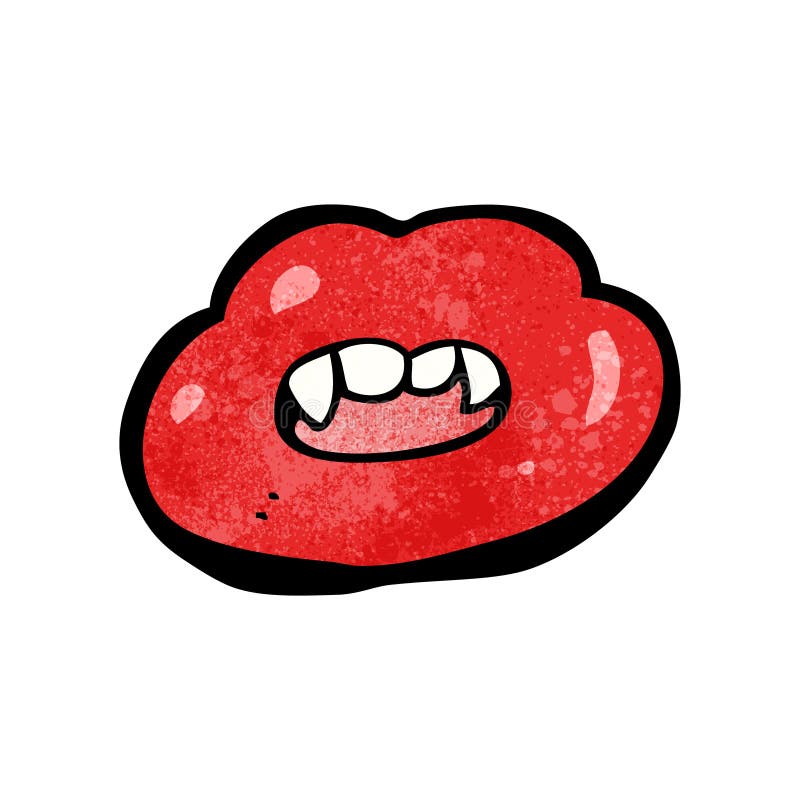Cartoon red lips stock vector. Illustration of quirky - 38060037