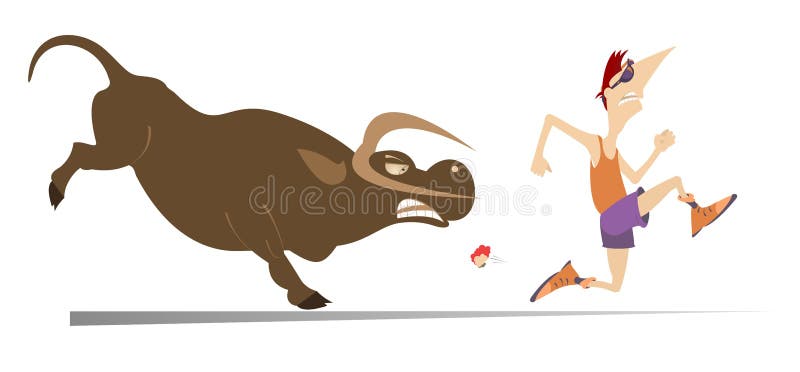 Bull illustration. Stud bull Flat PNG.