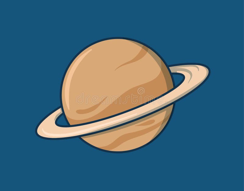 Cartoon Saturn Planet with Rings. Flat Vector Illustration on Blue Background. Stock Vector - Illustration of rocket, outer: 170917915 Cartoon Saturn Planet with Rings. Flat Vector Illustration on Blue Background. Stock Vector - Illustration of rocket, outer: 170917915