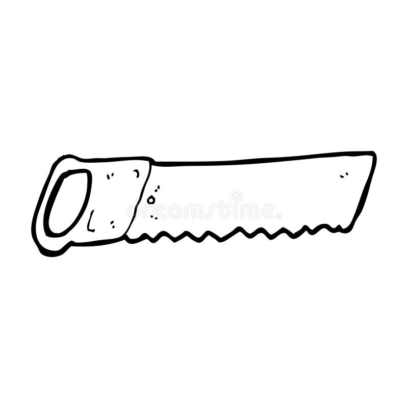 Cartoon saw stock illustration. Illustration of simple - 37025260