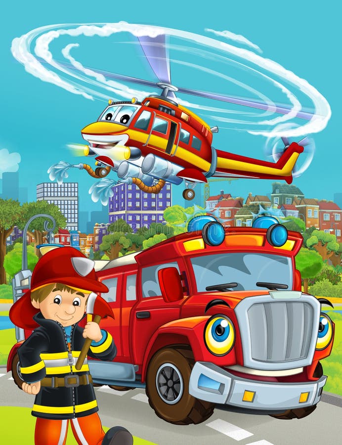 208 Cartoon Firefighter Stock Photos - Free & Royalty-Free Stock Photos  from Dreamstime
