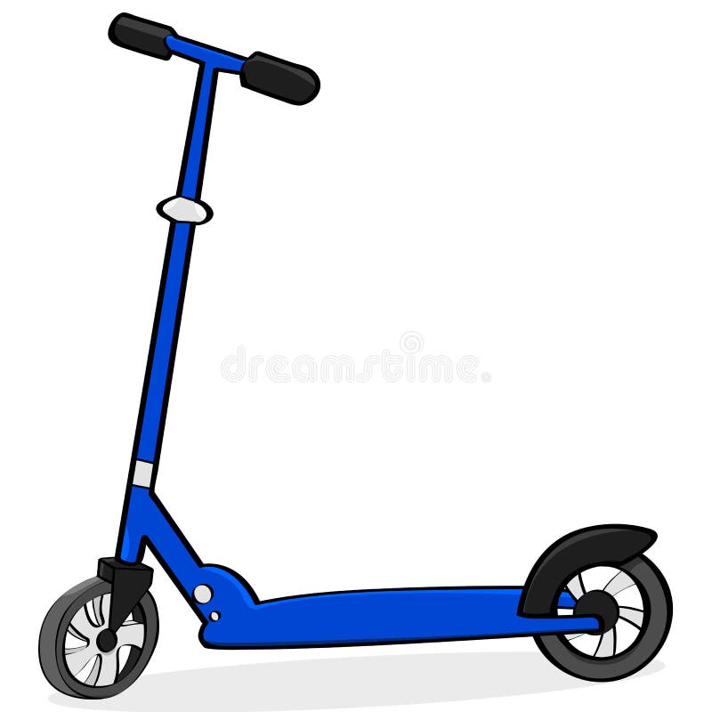 Cartoon scooter stock vector. Illustration of momentum - 28267689