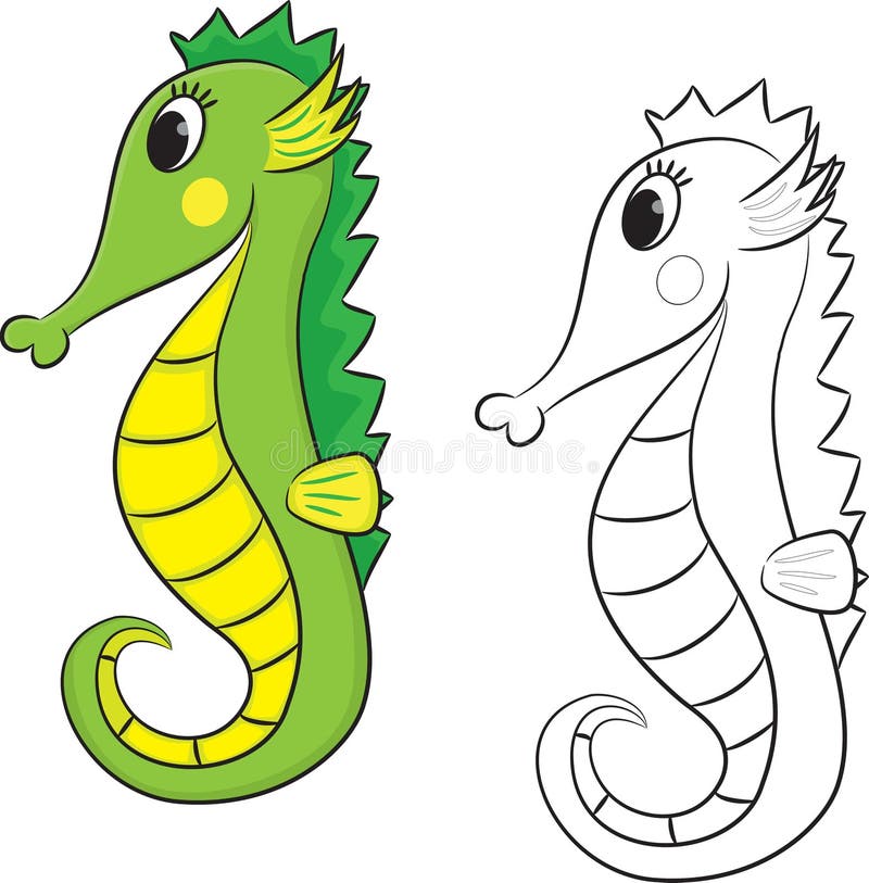 Seahorse Coloring Book: Seahorse Coloring Book for Adults with