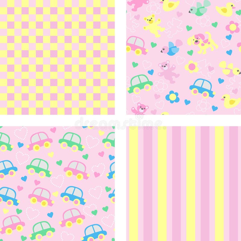 Cartoon seamless pattern for children background