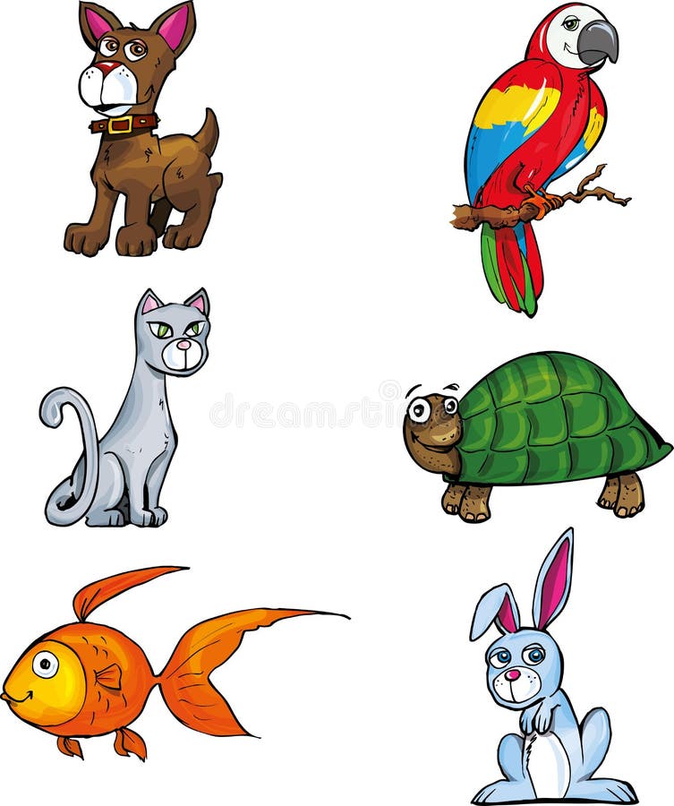 Various pets images 1 stock vector. Illustration of goldfish - 17005589