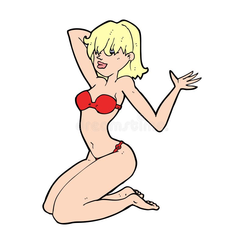 cartoon bikini girl