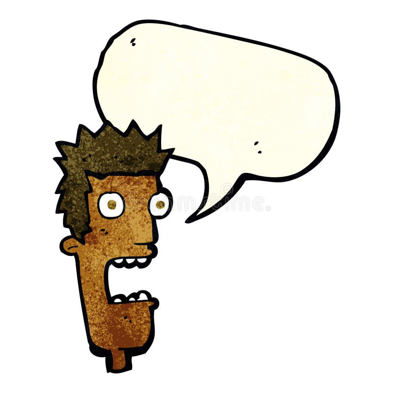 cartoon shocked man s face with speech bubble