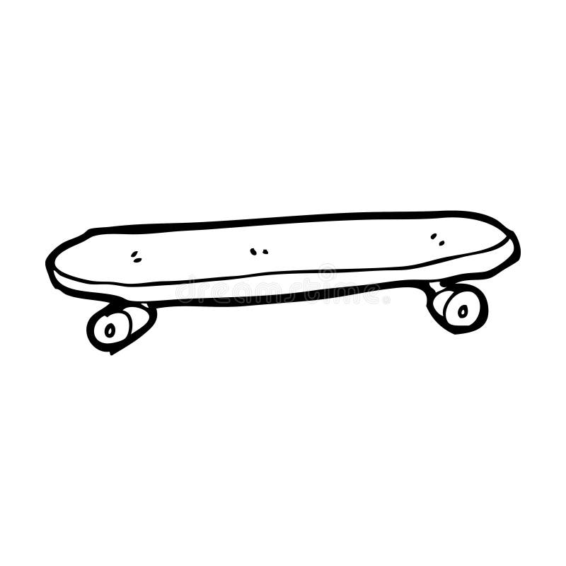 Cartoon skateboard stock illustration. Illustration of doodle - 37027815