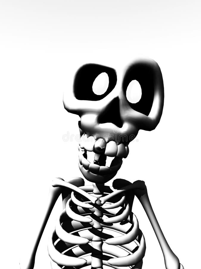 Cartoon Skeleton stock illustration. Illustration of halloween - 21627580