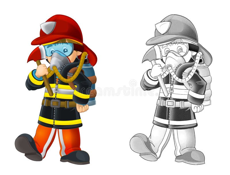 Firefighter Helmet Stock Illustration - Download Image Now - Firefighter,  Work Helmet, Drawing - Activity - iStock