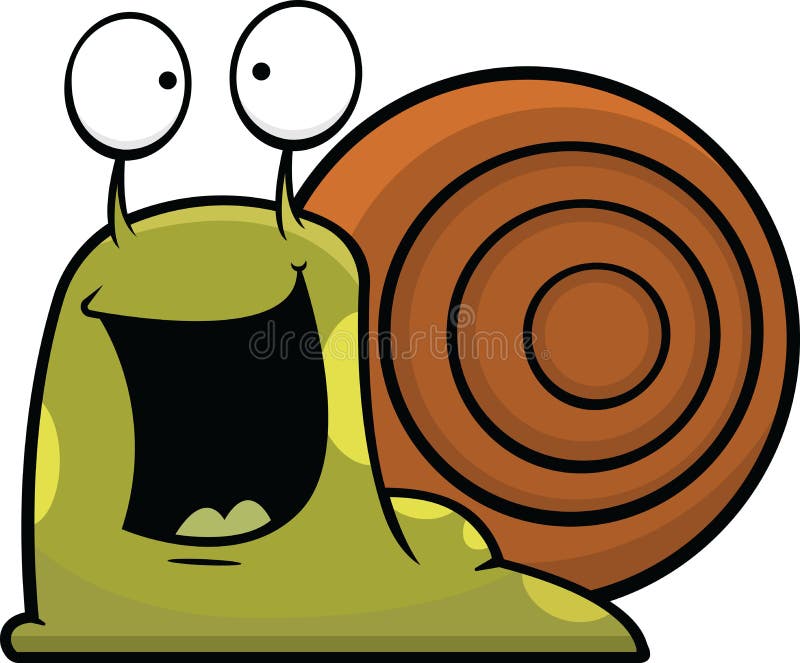 Cartoon Snail Happy Stock Vector Image 50337385