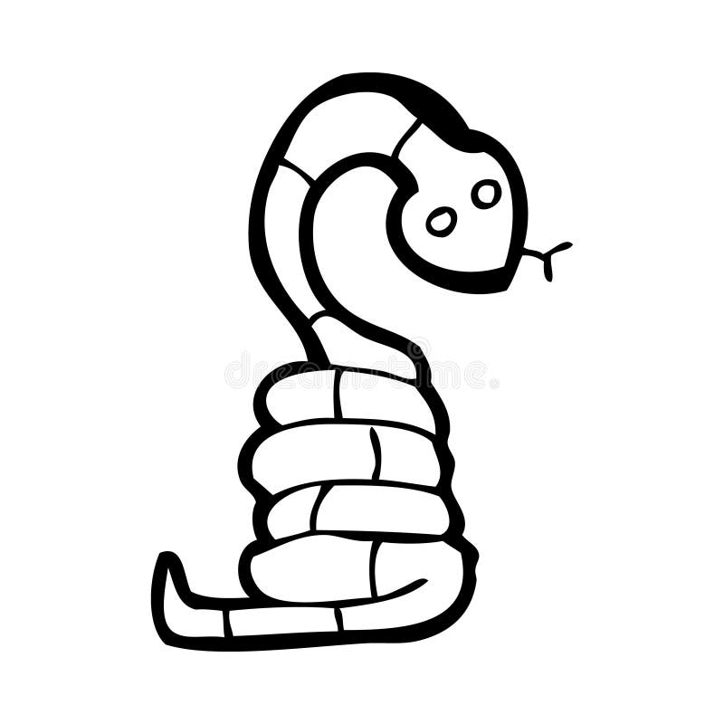 Cartoon snake stock illustration. Illustration of character - 37032566