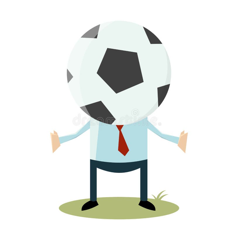 Cartoon soccer head stock vector. Illustration of caricature - 42100167