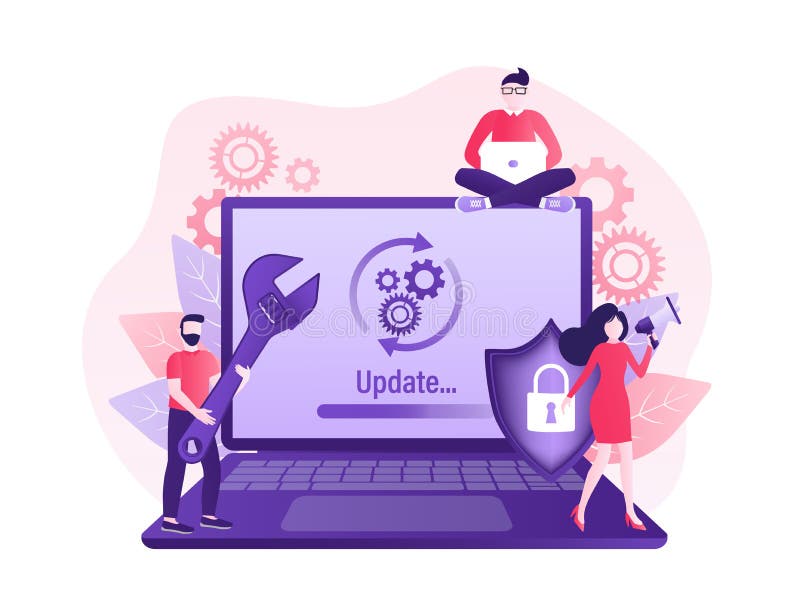Cartoon Software Update People for Mobile App Design. Isometric Vector Illustration Stock Vector - Illustration of vector, phone: 208766163 Cartoon Software Update People for Mobile App Design. Isometric Vector Illustration Stock Vector - Illustration of vector, phone: 208766163