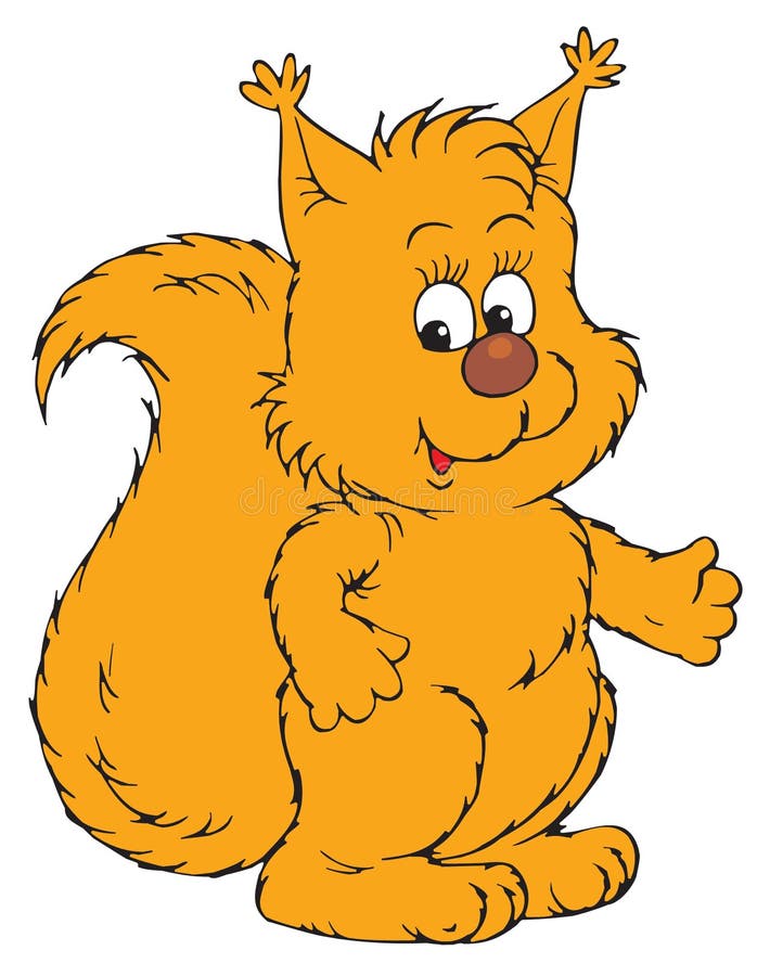 Cartoon squirrel