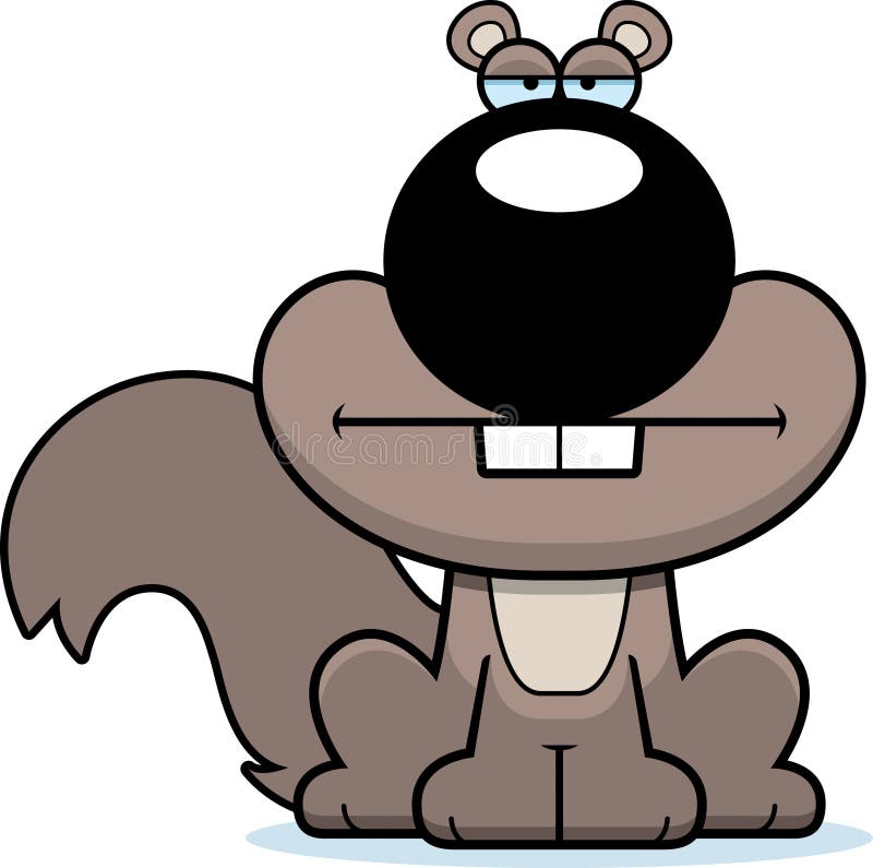 Cartoon Sad Squirrel stock vector. Illustration of rodent 47475985
