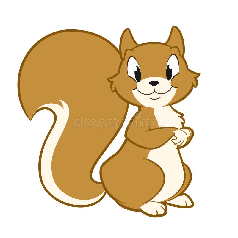 Cartoon Squirrel Stock Vector Image 45725862