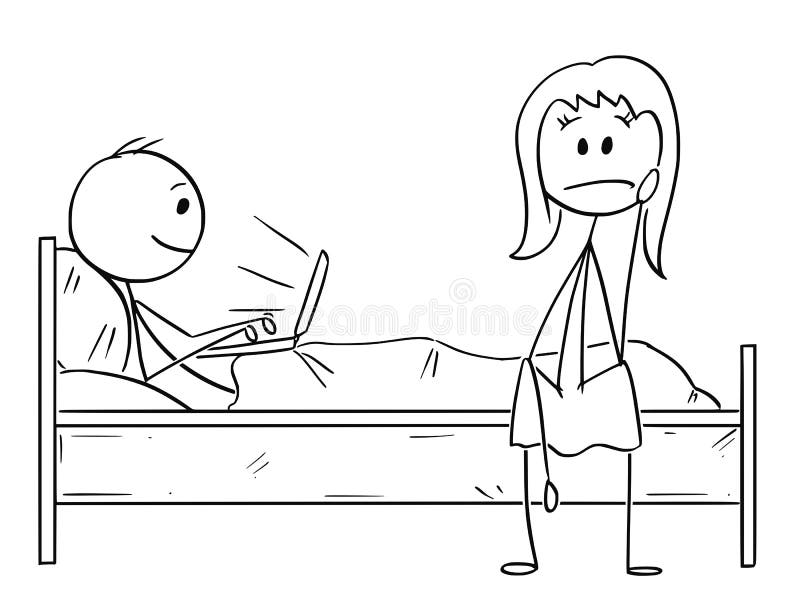 images Drawing Of Someone Sitting On A Bed bed man sitting stock illustrations