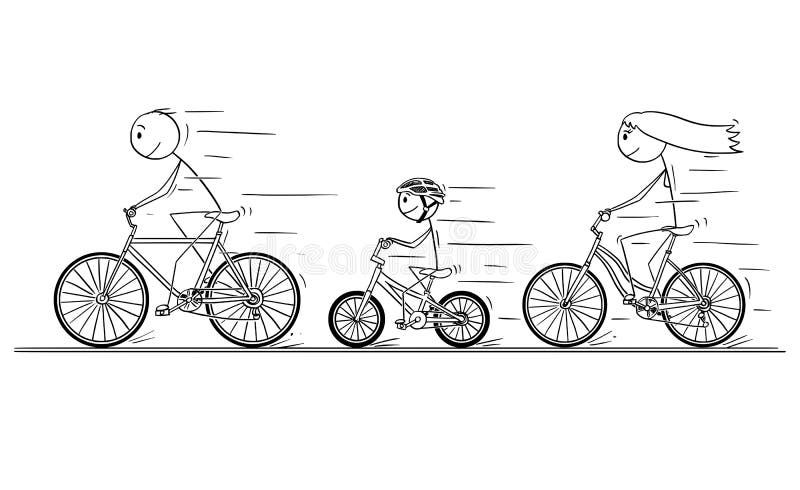 Bicycle Stick Figure Stock Illustrations 320 Bicycle Stick