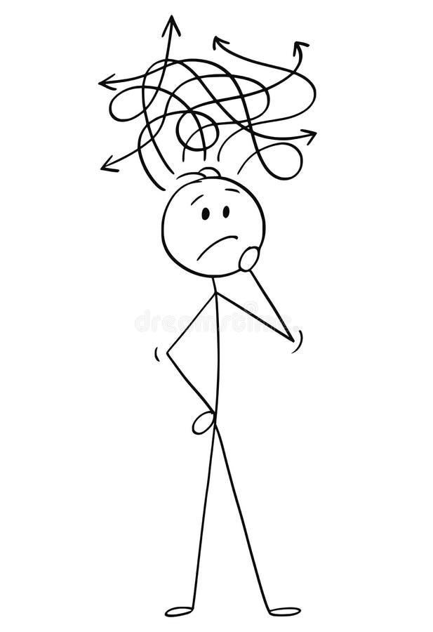 11000 Confused Person Drawing Illustrations RoyaltyFree Vector Graphics   Clip Art  iStock