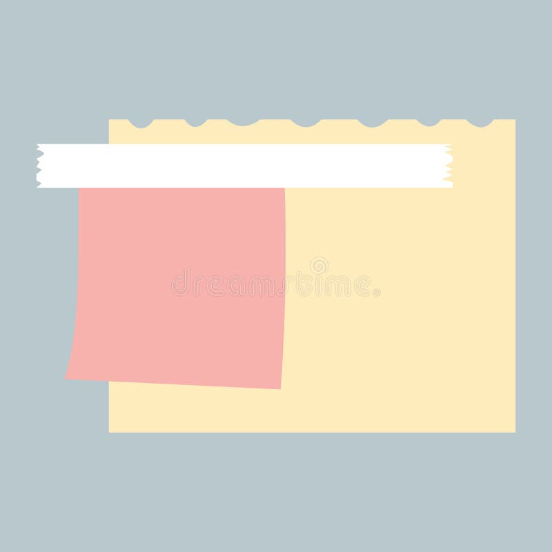 Cartoon Sticky Notes. Cute Scrap from Notepad for Noting, Coloured Isolated  Sticker, Paper List School Notebook Stock Vector - Illustration of office,  list: 245868350