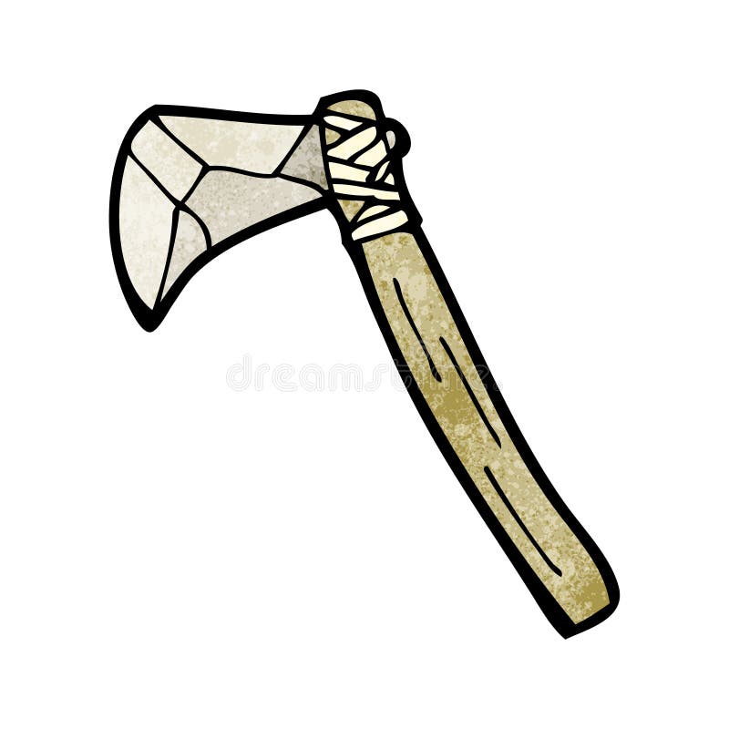 cartoon stone axe