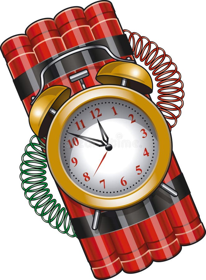 Clock Time Bomb  Great PowerPoint ClipArt for Presentations