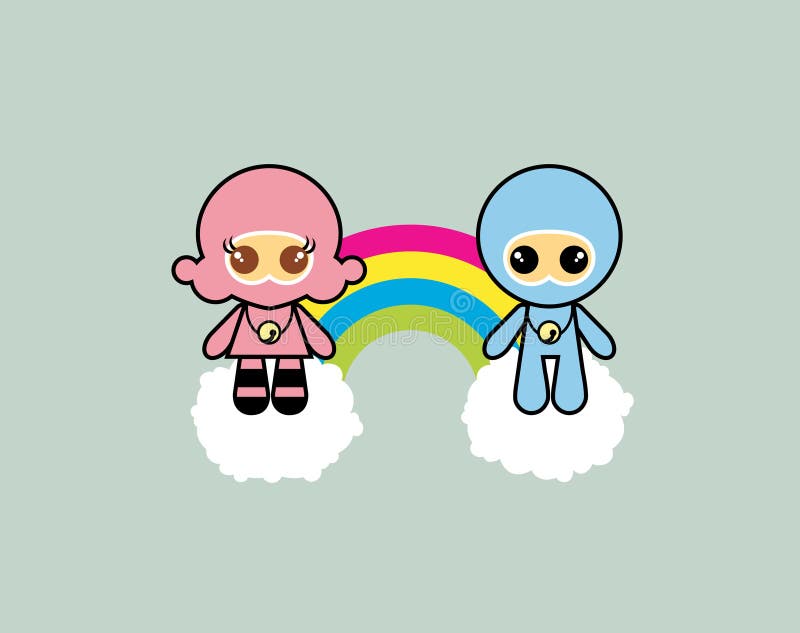 Cartoon Style kids royalty free illustration