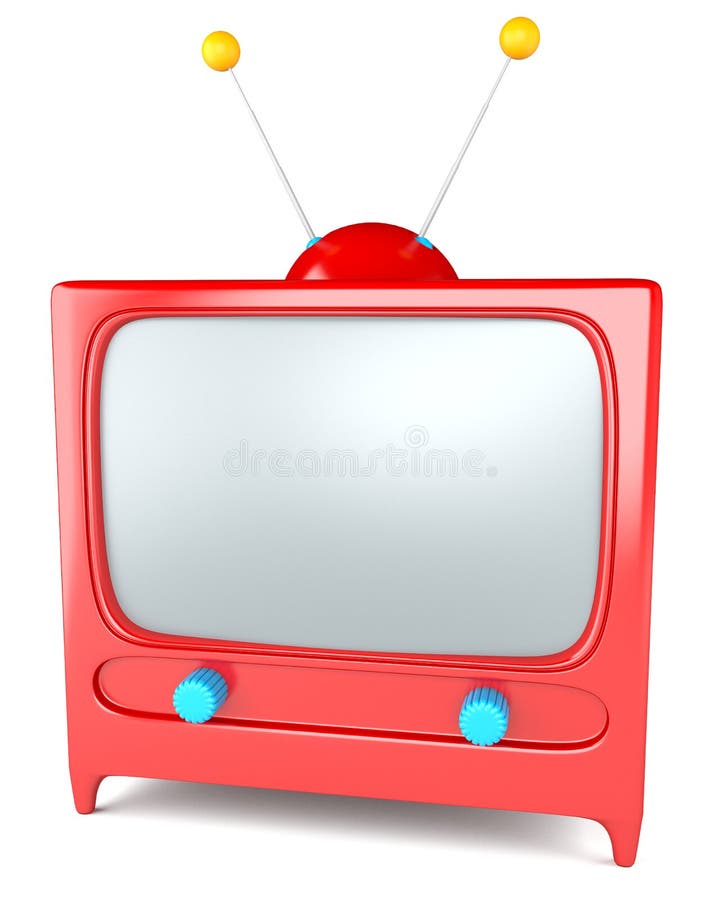 Cartoon styled tv