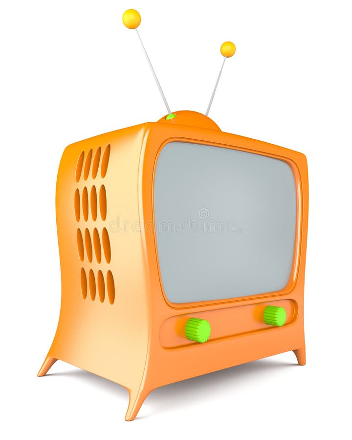 Cartoon styled tv