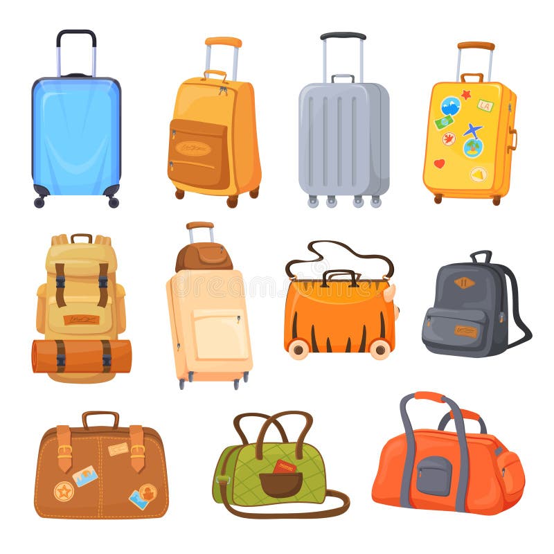 Different types of bags Royalty Free Vector Image