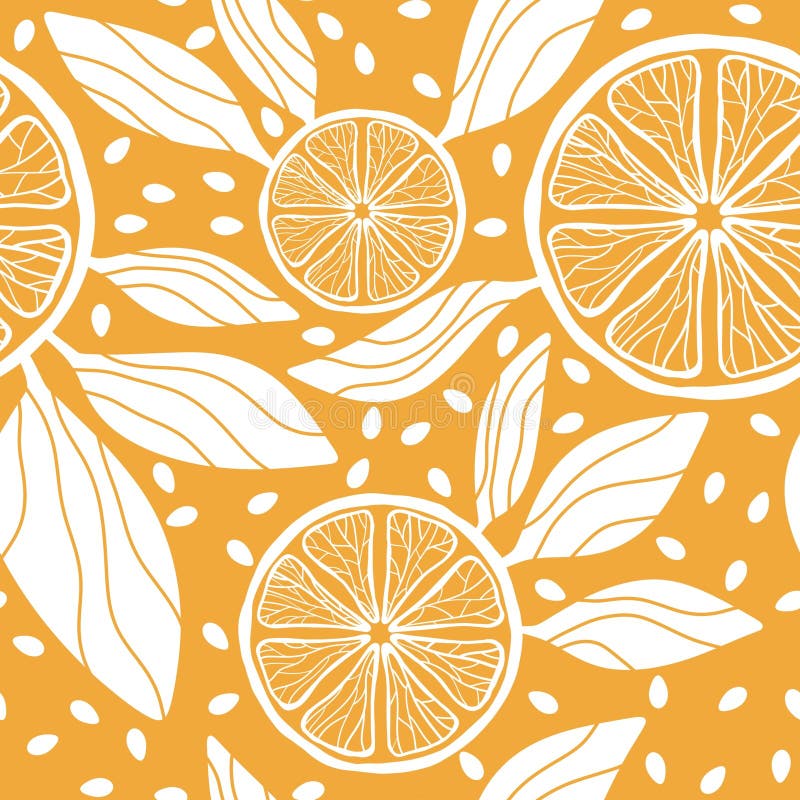 Cartoon Summer Seamless Lemon Pattern for Wrapping Paper and Fabrics ...