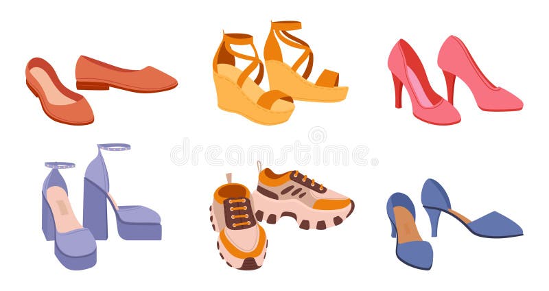 RED Shoes Heels Illustration Stock Vector - Illustration of heels, pair ...