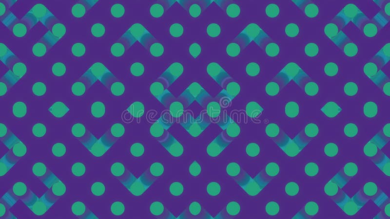 Cartoon pattern with moving neon gradient. 3d rendering digital animation 4K vector illustration