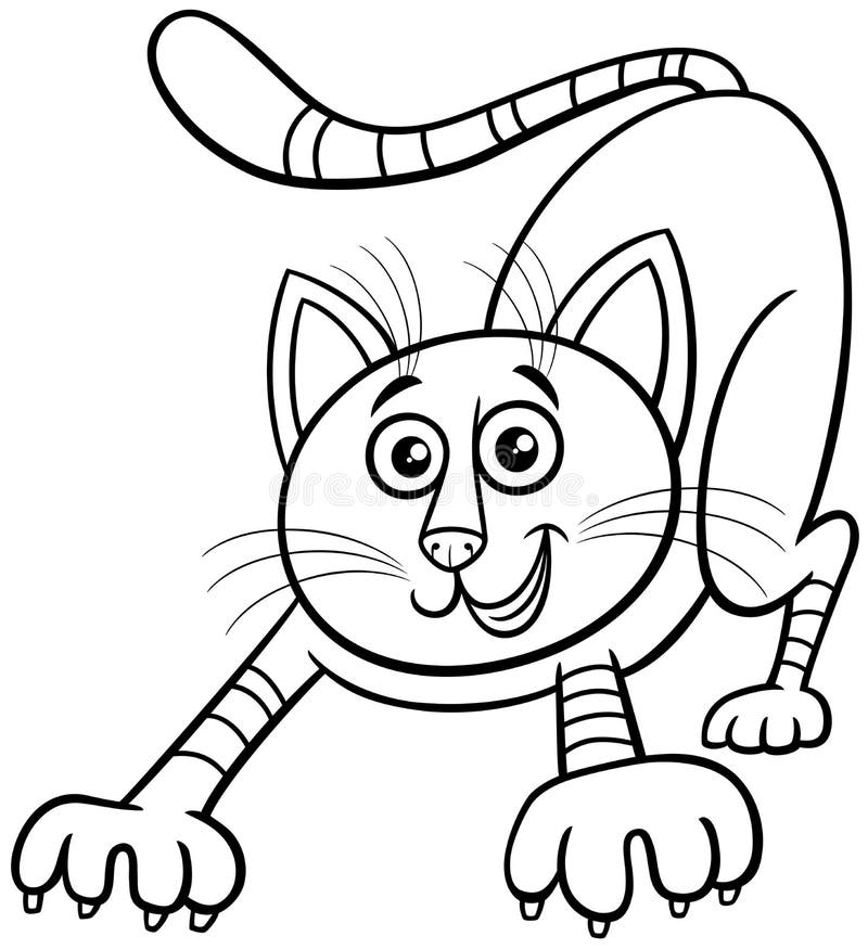 Desenho Animado Com Personagem De Gibi De Gato Ilustração do Vetor -  Ilustração de fofofo, arte: 238071851