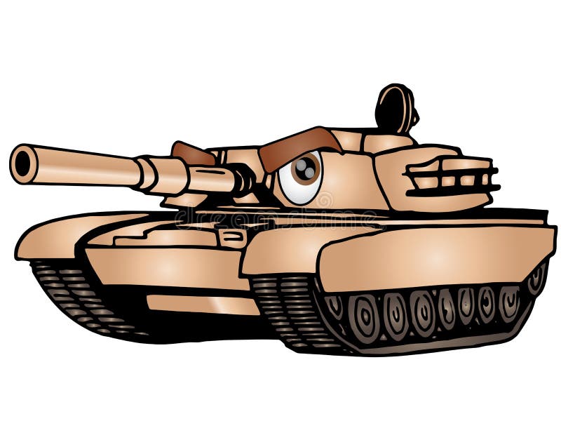 Uralt malerei-design Panzer isoliert auf weißem hintergrund.