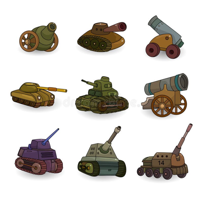 Cartoon Tank/Cannon Weapon Set Icon Stock Vector - Illustration of attack, machine: 19775882 Cartoon Tank/Cannon Weapon Set Icon Stock Vector - Illustration of attack, machine: 19775882
