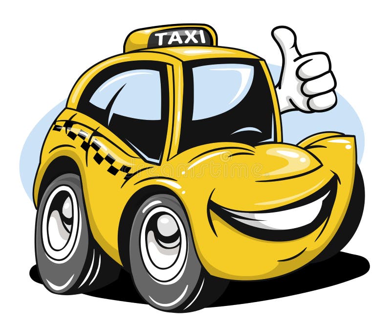 Cartoon taxi