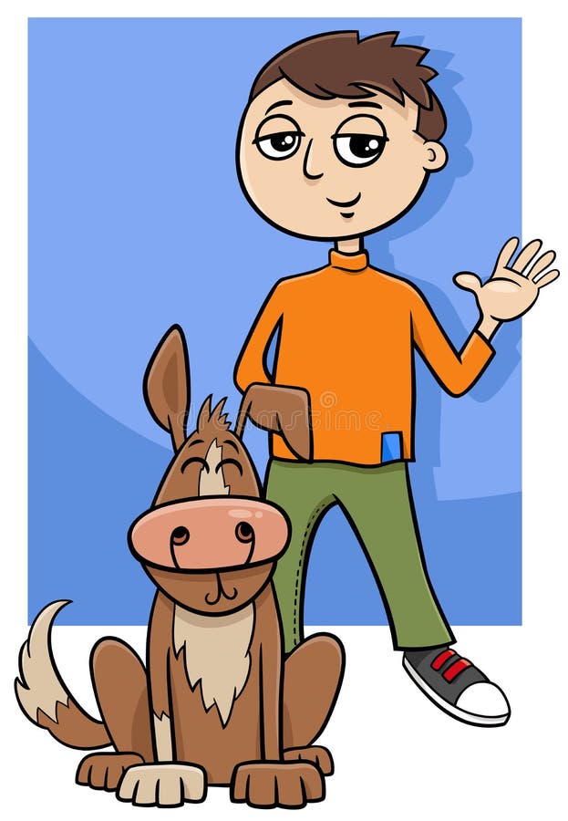 https://thumbs.dreamstime.com/b/cartoon-teen-boy-character-his-pet-dog-illustration-250356044.jpg