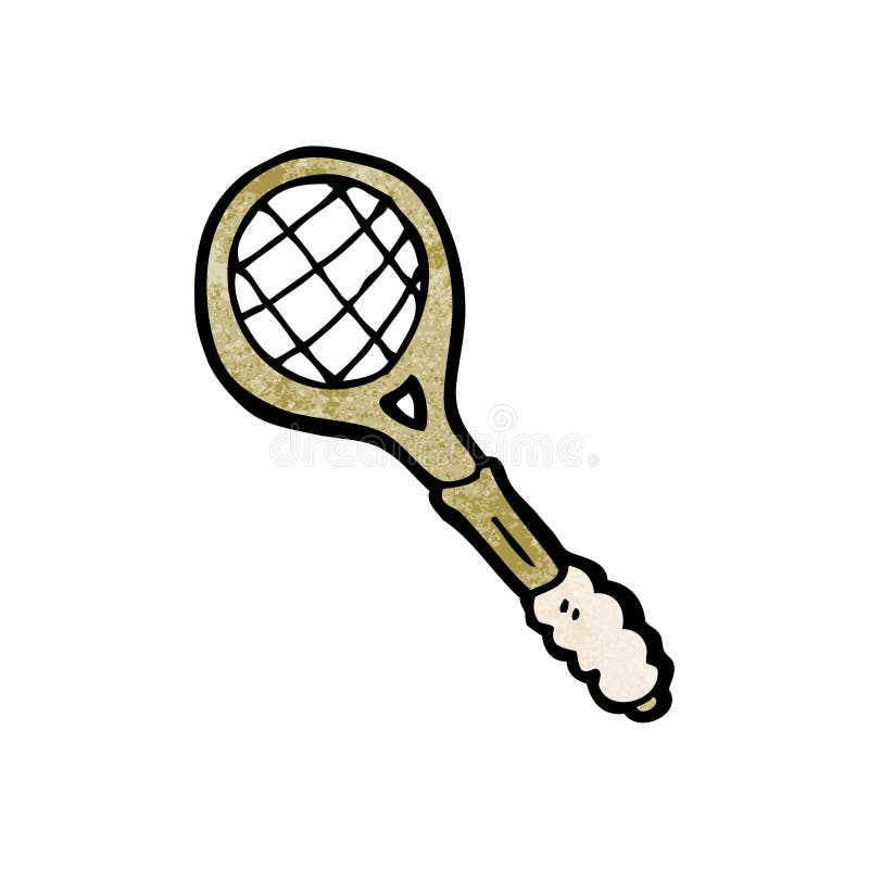 cartoon tennis racket